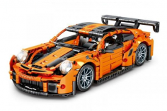 Sembo Klemmbausteine orange/schwarzer Sportwagen - 1220 Teile