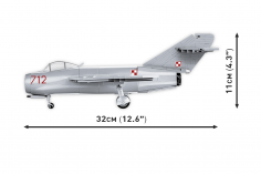 COBI Klemmbausteine Flugzeug Lim -1 Polish Air Force 1952 - 504 Teile