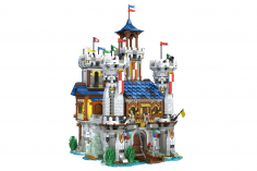Reobrix Klemmbausteine Mittelalterliche Burg Golderner Löwe - 2722 Teile
