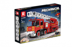 Reobrix Klemmbausteine Feuerwehrfahrzeug mit ausziehbarer Leiter - 3266 Teile