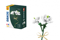 Sembo Klemmbausteine Blumen - Jasmin - 139 Teile