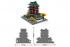 Wange Klemmbausteine Pavillon von Prinz Teng - 2798 Teile
