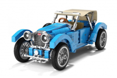 Sembo Klemmbausteine Blaues Oldtimer Cabrio - 482 Teile