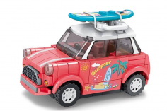 Sembo Klemmbausteine MINI Auto Rosa - 123 Teile