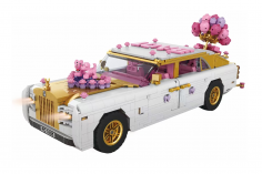 Forange Klemmbausteine weißes Hochzeitsauto - 1590 Teile