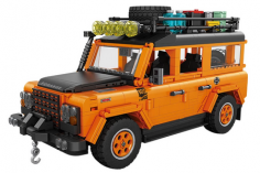 Forange Klemmbausteine orangener Geländewagen - 1269 Teile