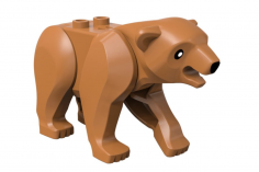Klemmbausteine Bär in braun
