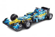 TaiGaoLe Klemmbausteine Formel 1 Auto in Blau - 1698 Teile