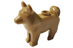 Klemmbausteine Wolf in beige