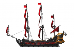 MouldKing Klemmbausteine Piratenschiff Queen Annes Revenge - 3139 Teile