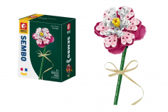 Sembo Klemmbausteine Blumen - Pfingstrose - 175 Teile