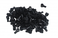 KBW Klemmbausteine Technik Pin und Pinloch in schwarz (mit Reibung) 100 Stück