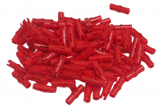 KBW Klemmbausteine Technik Pin in rot (mit Reibung) 100Stück