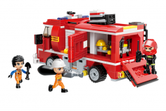 Qman Feuerwehrauto Löschfahrzeug - 370 Teile
