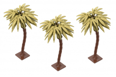 KBW Klemmbausteine Palme in olive grün 3Stück