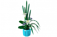 MouldKing Klemmbausteine Topfpflanze Lilien im Blumentopf - 1513 Teilen