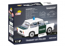 COBI Klemmbausteine Auto Trabant 601 Polizei - 82 Teile