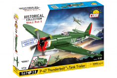 COBI Klemmbausteine Flugzeug P-47 Thunderbolt Executive Edition mit Tankwagen - 567 Teile