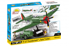 COBI Klemmbausteine Flugzeug P-47 Thunderbolt Executive Edition mit Tankwagen - 567 Teile