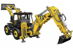 MouldKing Klemmbausteine Technik Schwerlast Baggerlader mit RC Set - 2239 Teile