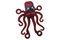 Klemmbausteine Kraken mit bedruckten Augenfliesen