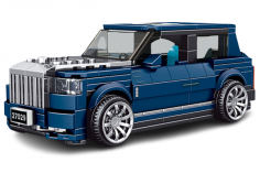 MouldKing Klemmbausteine blaue Luxus Limousine - 474 Teile