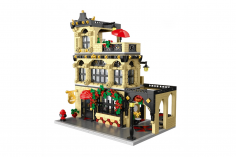 Mork Klemmbausteine Modular Gebäude City Restaurant - 1489 Teile