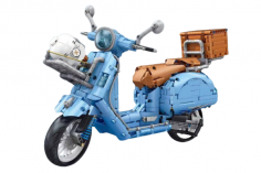 TaiGaoLe Klemmbausteine Classic 300 Motocycle in blau - 1828 Teile