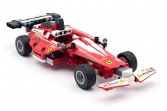 MODSTER Bricks 2 in 1 Pull Back Formula Car rot - 200 Teile