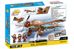 COBI Klemmbausteine Flugzeug PZL.23 Karas - 586 Teile