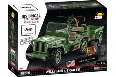COBI Klemmbausteine Auto Jeep Willys mit Anhänger EXECUTIVE EDITION - 1580 Teile