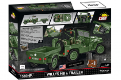 COBI Klemmbausteine Auto Jeep Willys mit Anhänger EXECUTIVE EDITION - 1580 Teile