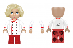 KiddiCraft Klemmbausteine Uschis Wurstbude - 193 Teile