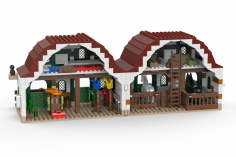 KiddiCraft Klemmbausteine Ponyhof - 869 Teile