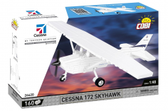 COBI Klemmbausteine Flugzeug Cessna 172 Skyhawk weiß - 160 Teile