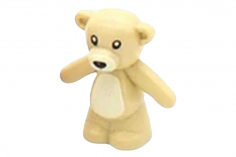 Klemmbausteine Teddybär in beige