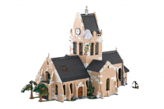 COBI Klemmbausteine Gebäude 1944 Kirche Sainte-Mère-Eglise - 2280 Teile