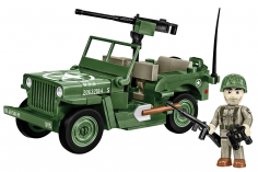 COBI Klemmbausteine Auto Jeep Willys MB & M2 Geschütz - 132 Teile