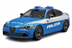 COBI Klemmbausteine Autos Alfa Romeo Gulia Quadrifoglio Polizia - 93 Teile