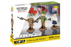 COBI Klemmbausteine Figuren Set 1944 D-Day Alliierten - 35 Teile