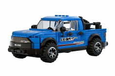 MouldKing Klemmbausteine Pickup in blau - 465 Teile