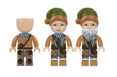 KiddiCraft Klemmbausteine Waldläuferhütte - 331 Teile