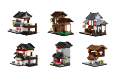 Wange Klemmbausteine - Chinesische Mini Häuser im Super Set - 1025 Teile