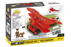 COBI Klemmbausteine Flugzeug Fokker DR.I Red Baron - 221 Teile
