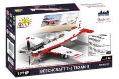 COBI Klemmbausteine Flugzeuge Beechcraft T-6 Texan II Rot - 197 Teile