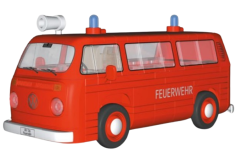COBI Klemmbausteine Autos VW T2B Feuerwehr - 154 Teile
