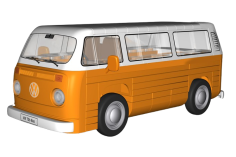 COBI Klemmbausteine Autos VW T2B Bus - 154 Teile