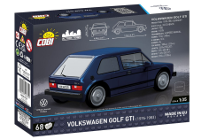 COBI Klemmbausteine Autos VW Golf GTI Blau 1976 - 68 Teile