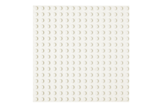 STS Grundplatte Weiß Unterbaubar 16x16 Noppen, 12,8cm x 12,8cm