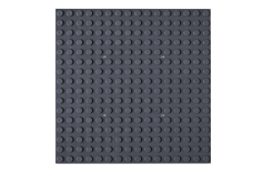 STS Grundplatte Dunkelgrau Unterbaubar 16x16 Noppen, 12,8cm x 12,8cm